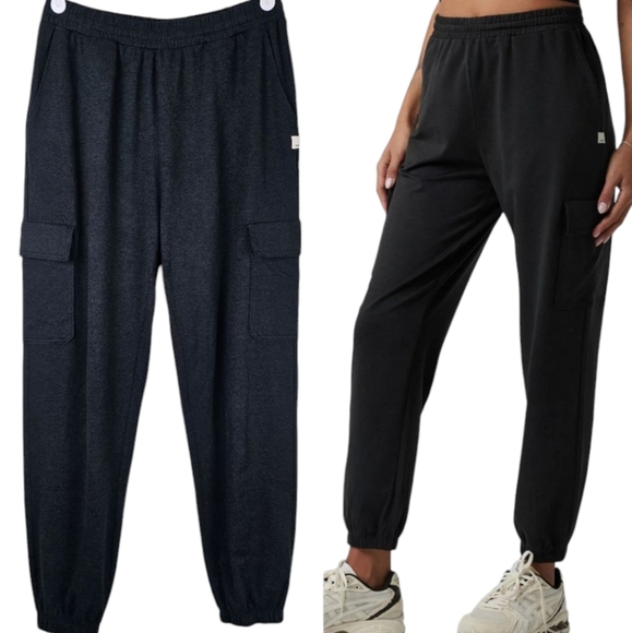 Vuori Dark Grey Boyfriend Cargo Sweatpants Joggers - Picture 1 of 16